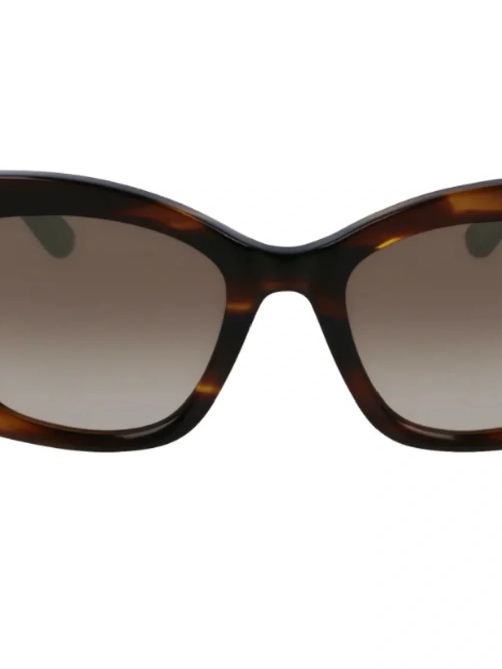 Karl Lagerfeld Burgundy Tortoiseshell Square Sunglasses with Gold Logo